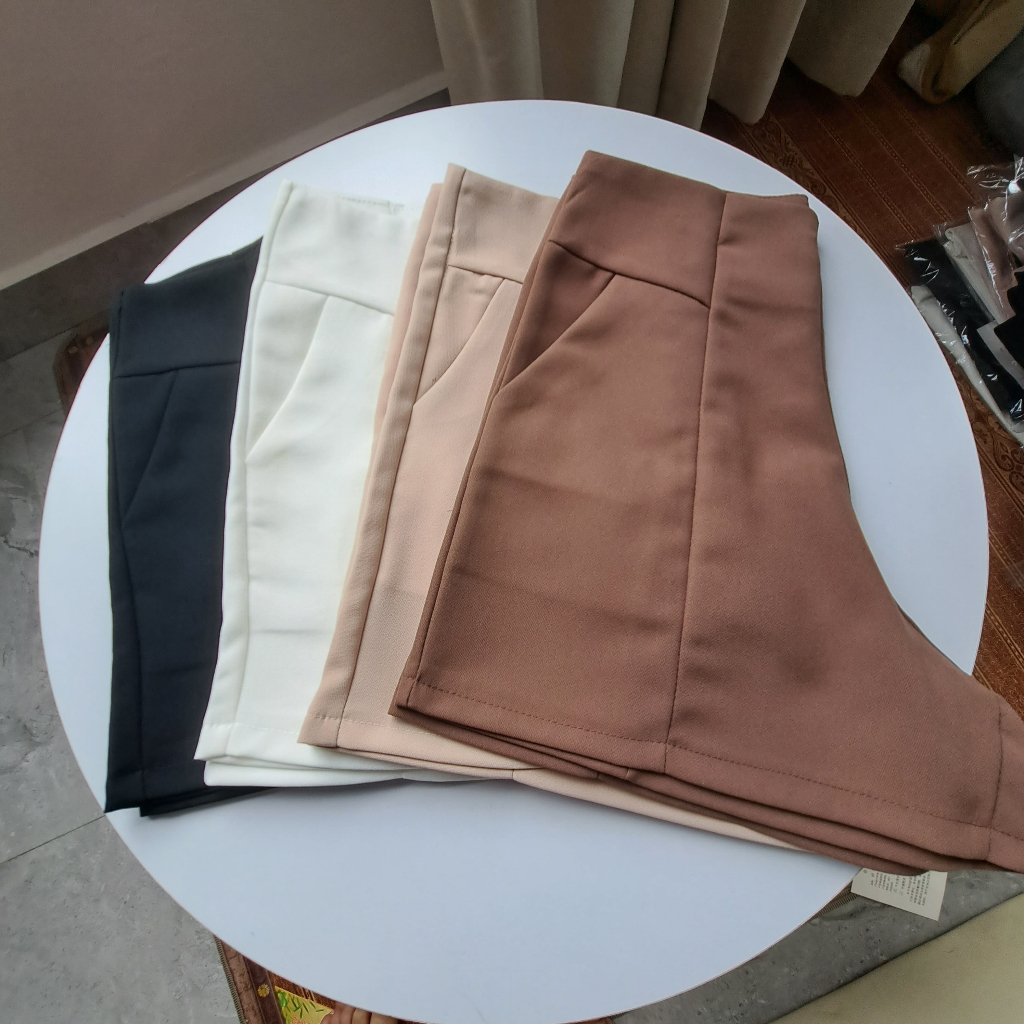 Quần Đùi Nữ Lưng Cao Khóa Sau Chất Tuyết Mưa Loại Đẹp T022S | BigBuy360 - bigbuy360.vn
