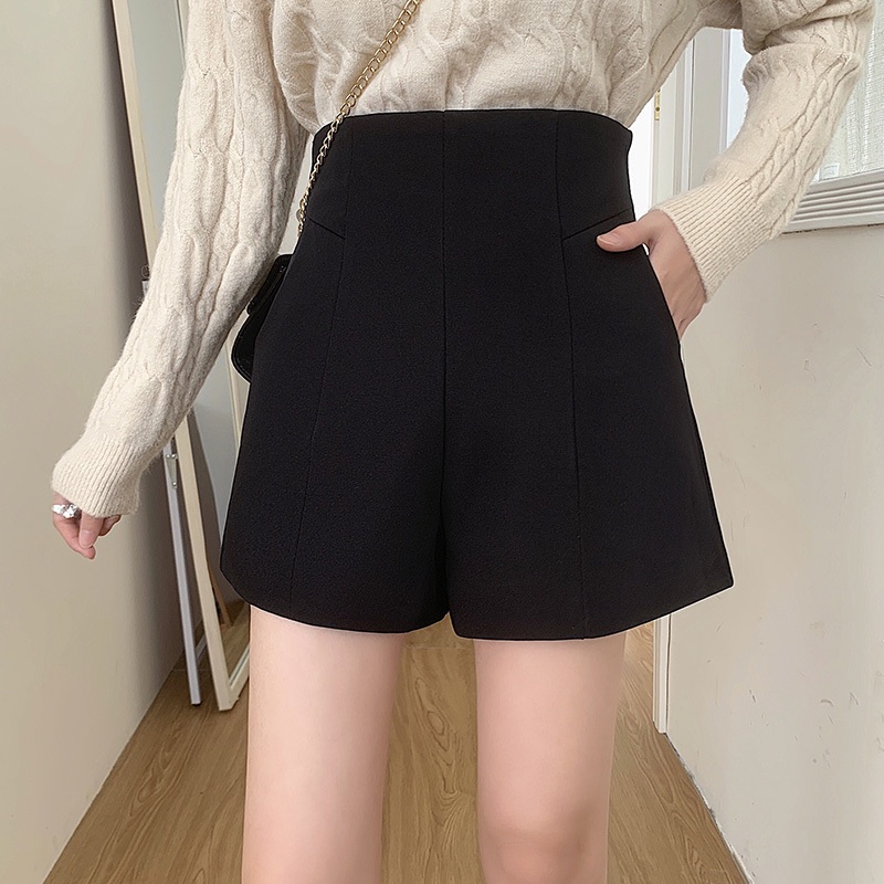 Quần Đùi Nữ Lưng Cao Khóa Sau Chất Tuyết Mưa Loại Đẹp T022S | BigBuy360 - bigbuy360.vn