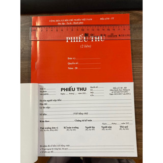 Phiếu thu chi 2 liên