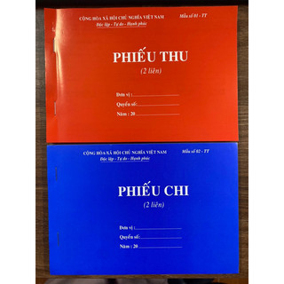 Phiếu thu chi 2 liên