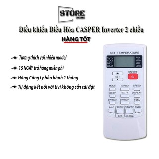  Điều Khiển  Máy Lạnh Casper YKR-H 102E Dùng Cho Điều Hòa 1 Chiều và 2 Chiều chất lượng tốt 