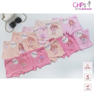  Quần Chip Đùi Kháng Khuẩn Cho Bé Gái 8kg-28kg Màu Ngẫu Nhiên