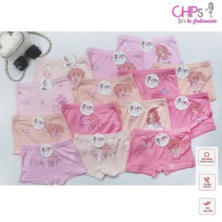  Quần Lót Kháng Khuẩn In Họa Tiết Dễ Thương Cho Bé Gái 8kg-28kg