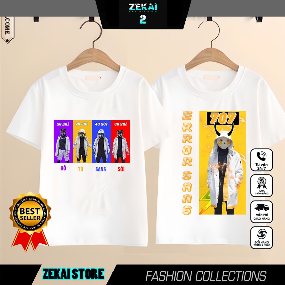 Áo Thun Error Sans 707 Sans Omni | Tứ Sans Đại Chiến cho bé cực hot
