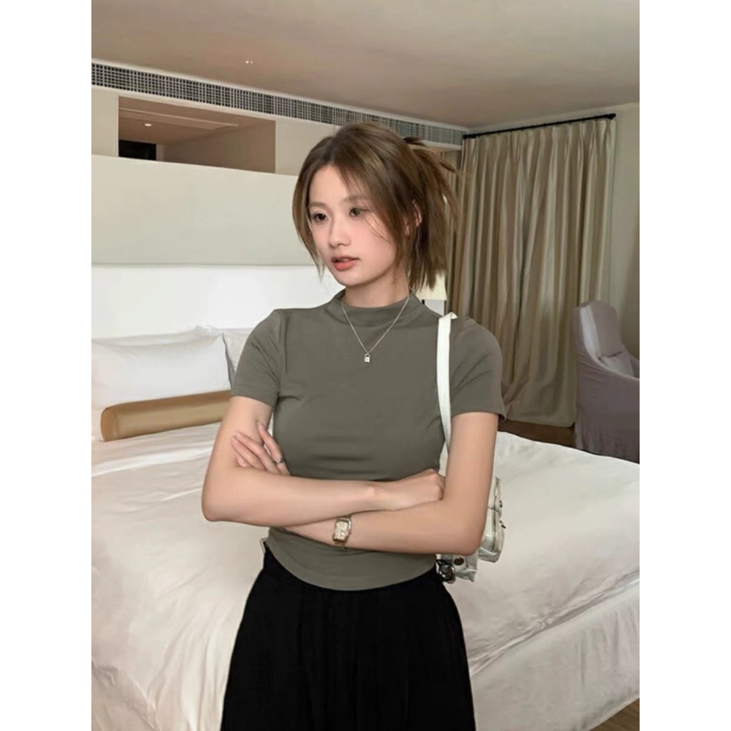 Áo thun nữ , áo kiểu đẹp .Chất thun len tăm mềm mịn .Co giãn -A36 hyominstore | BigBuy360 - bigbuy360.vn