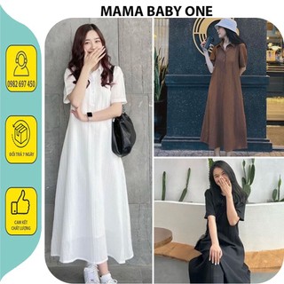 ĐẦM VÁY CÔNG SỞ MÙA HÈ CHẤT ĐŨI MỀM MÁT V763-ĐẦM BẦU XINH THIẾT KẾ DÁNG SUÔNG CỔ SƠ MI SANG CHẢNH PHONG CÁCH TRẺ TRUNG