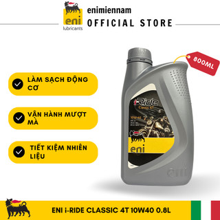 (HCM) NHỚT ENI I-RIDE CLASSIC 4T 10W40 0.8L CHO XE SỐ