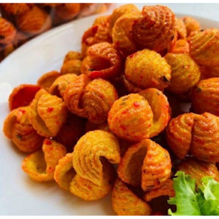 500g snack bimbim ốc sò tẩm hành cay thơm ngon