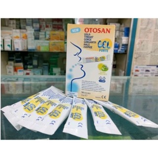 Gel ngậm họng Otosan Throat Gel Forte. Giảm đau họng ho khan ho có đờm mất giọng khàn tiếng hộp 14 gói