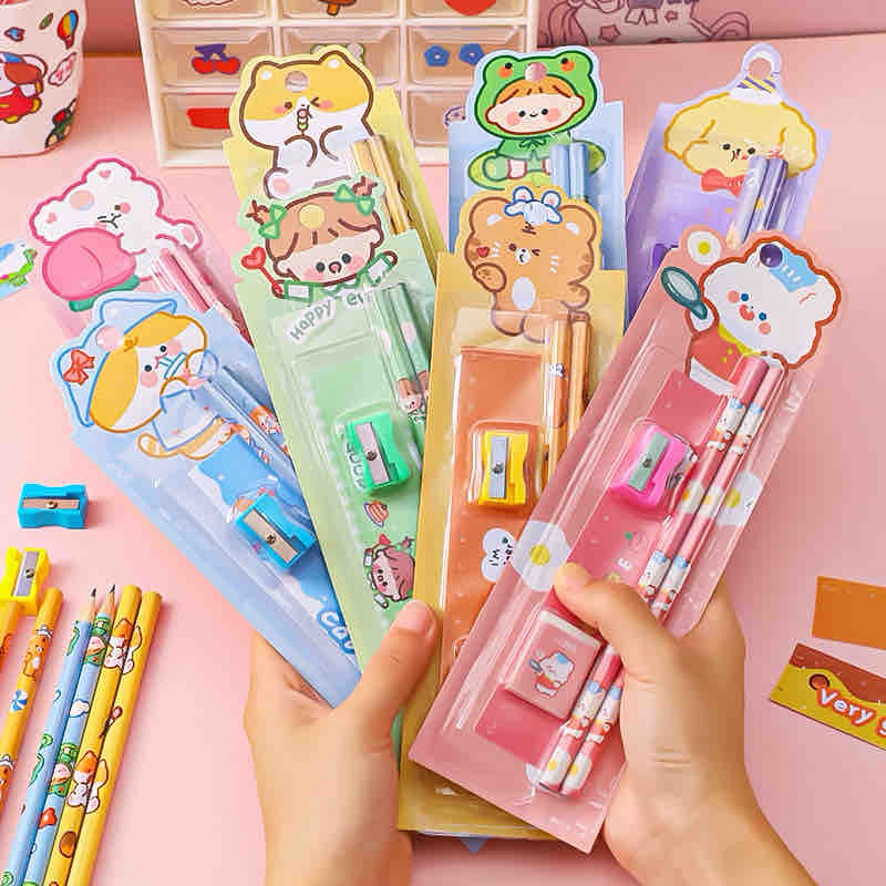 (Siêu rẻ) Set quà 5 món dễ thương nhiều màu