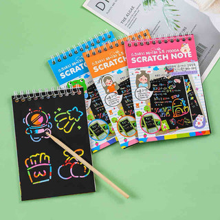 (Siêu rẻ) Sổ vẽ ma thuật - SCRATCH NOTE - Sổ cạo - Tranh cạo