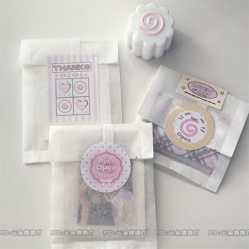 SET 10 GIẤY NẾN GÓI HÀNG, túi giấy gói hàng Kpop, đồ gói Kpop. Túi giấy trắng gói hàng