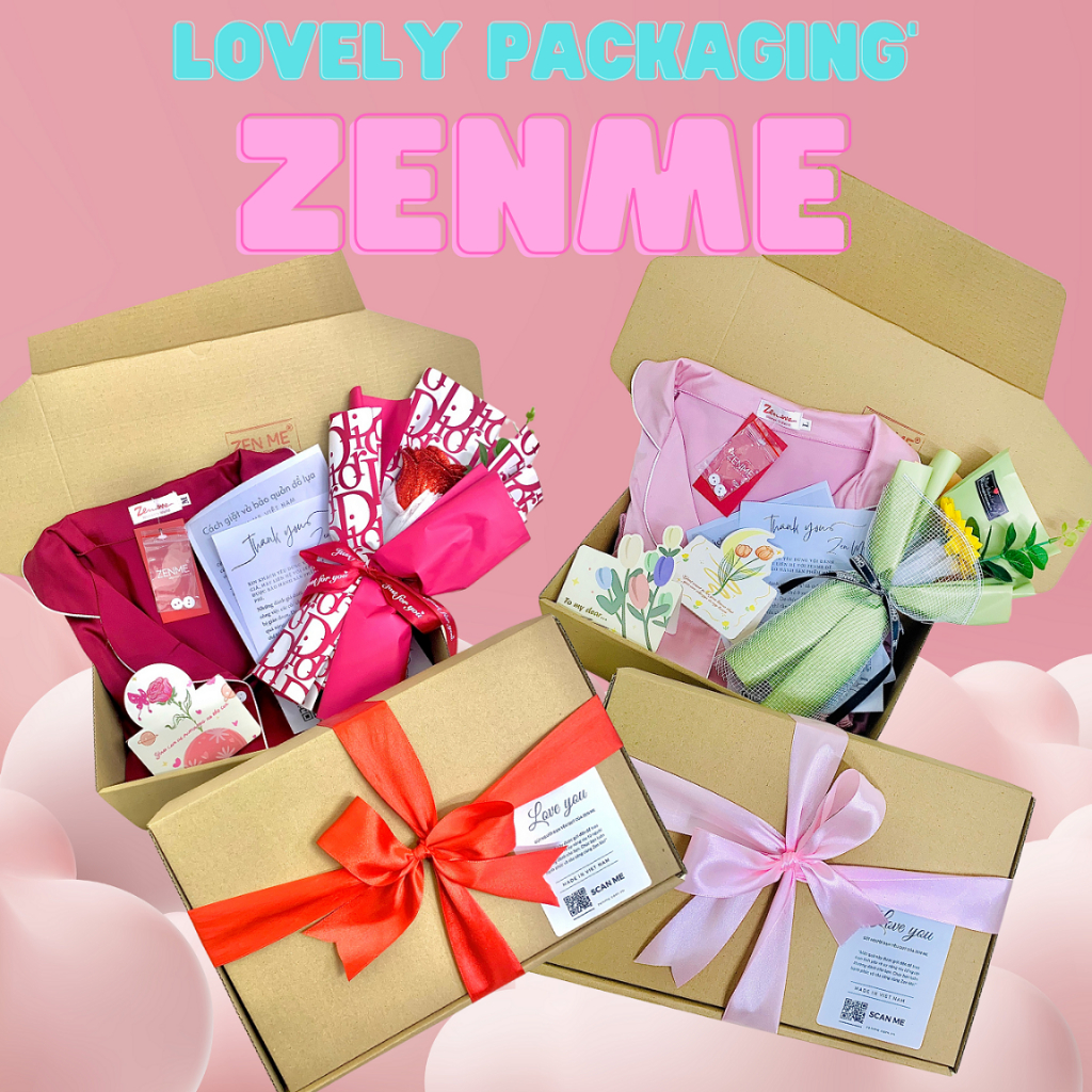 Hộp Đựng Quà Tặng ZENME Sang Trọng Zen Me Gift Set Có Hoa và Quà - Special Packet