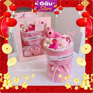  Bó hoa gấu bông dễ thương, cute, quà tặng người yêu, ngày lễ, sinh nhật, 8/2 Valentine