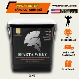 Whey Protein Sữa dưỡng chất Tăng cơ giảm mỡ  SPARTA  2KG + Tặng Bình lắc ( HÀNG CHÍNH HÃNG)