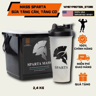 MASS SPARTA- Sữa Tăng Cân Tăng Cơ  2,4 kg Tặng Bình Lắc - HÀNG CHÍNH HÃNG