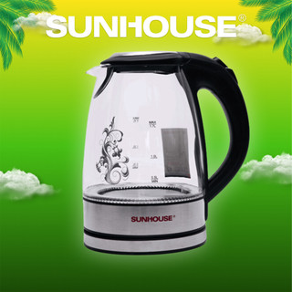 Ấm siêu tốc thủy tinh 1.7L SUNHOUSE SHD1217 - Bảo hành chính hãng 12 tháng