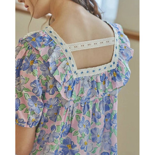 [CHÍNH HÃNG] Set ngủ hoa xanh tím ULLALA AUTHENTIC (gốc 2tr2)