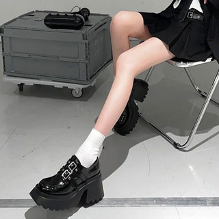 Giày búp bê Mary Jane Lolita Đế da mềm cao 8cm thời trang