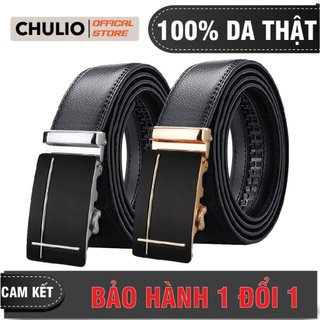 Thắt Lưng Nam Da Bò Thật CHULIO Chống trầy xước, chống nhăn Lỗi 1 Đổi 1, Dây Nịt Thắt Lưng Da Bò Nam - AL24S