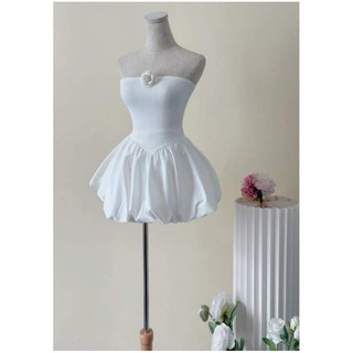 Đầm ống phối Kate dáng bí (có mút)