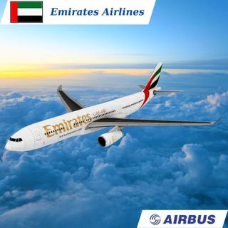 Mô hình giấy máy bay thương mại AIRBUS A330 Emirates Airlines