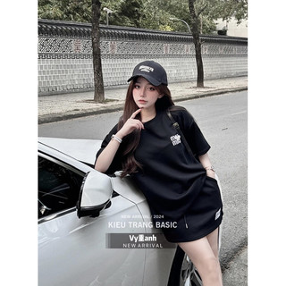 Set Áo Phông Miuiu Kèm Chân Váy Kiều Trang Basic