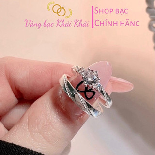 Nhẫn đôi bạc ta dày dặn sáng bóng - Vàng bạc Khải Khải