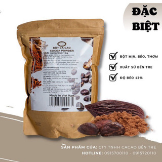 Bột ca cao nguyên chất đặc biệt 12% bơ ca cao