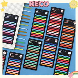 Giấy Note 300 tờ Đánh Dấu Trang Đơn Giản Ghi Chú Highlight Dòng Bookmark RECO Nhiều Màu