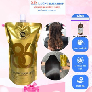 Dầu hấp ủ tóc siêu mượt phục hồi tóc A86 Collagen (dạng túi) 500ml + Gói ủ tóc Karseell 100ml