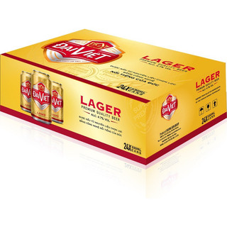 Thùng 24 lon bia lager đại việt 330ml