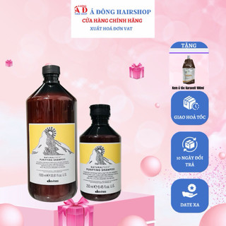 Dầu gội làm sạch gàu ngứa Davines Naturaltech Purifying shampoo 250/1000ml + Gói dầu ủ tóc Karseell 100ml