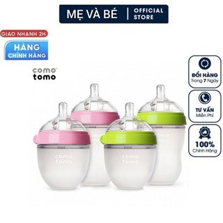 Bình sữa cho bé , bình sữa comotomo công nghệ Mỹ, núm ti siêu mềm