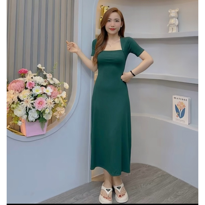Đầm Body Nữ Hoàng Dáng Dài Chất Thun Tăm Xavia DT03