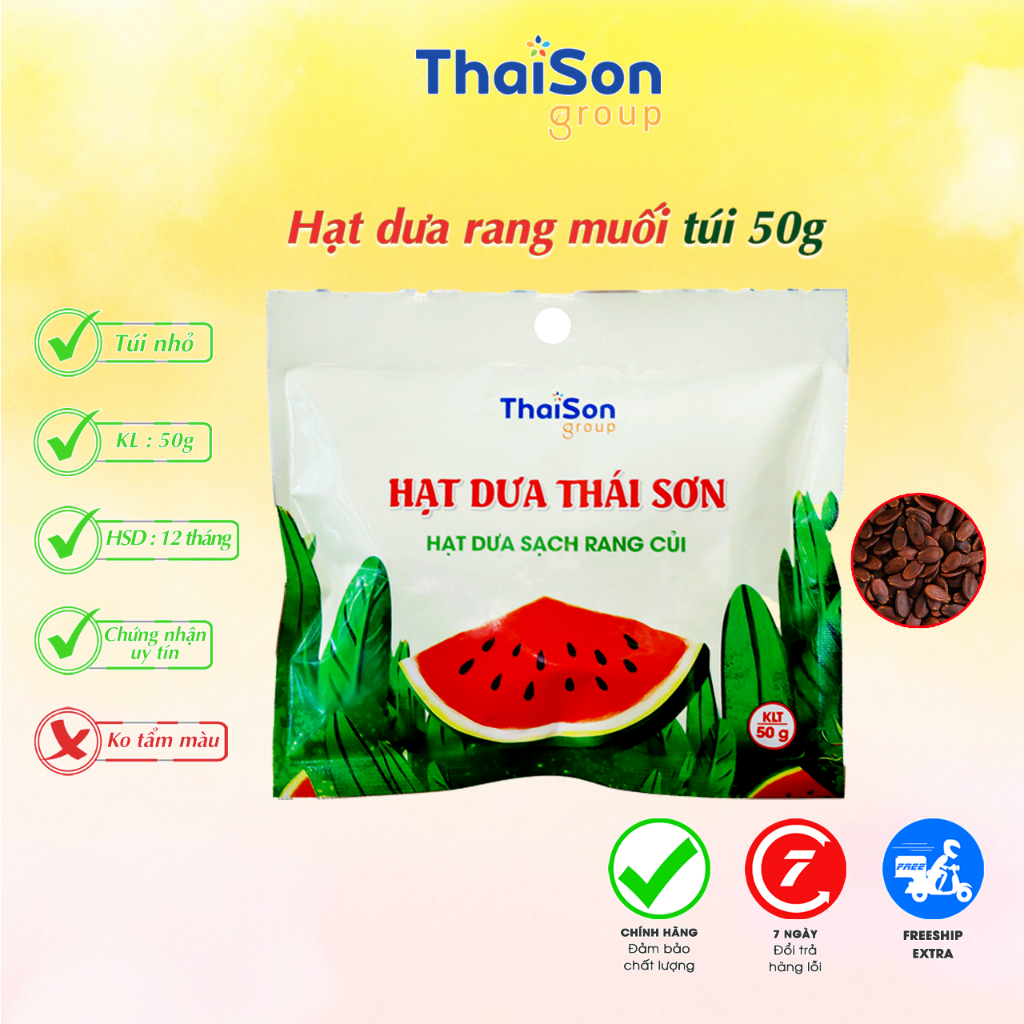 Hạt dưa sạch Thái Sơn rang củi bịch 50g