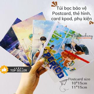  Túi đựng postcard thẻ hình card kpod thẻ bài ảnh phụ kiện sách truyện có dán - Túi bọc postcard - Sleeve Postcard 