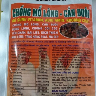 Chống mổ lông - cắn đuôi 100g