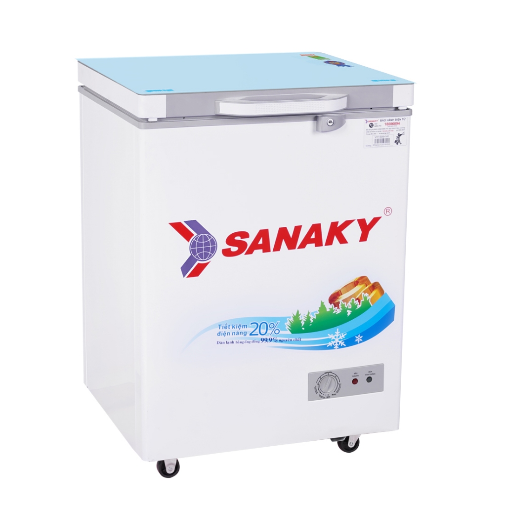 Tủ đông Sanaky dung tích 100l VH-1599HYKD 100l dàn đồng inverter