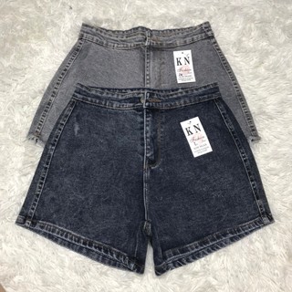 Quần đùi bò lưng cao co giãn, quần jeans nữ, quần jeans ôm ngắn