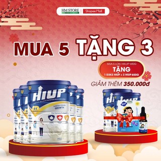  Sữa bột HIUP tăng chiều cao, tăng cân cho trẻ từ 2 đến 15 tuổi tặng 2 HIUP và 1 D3K2 từ Hoa Kỳ