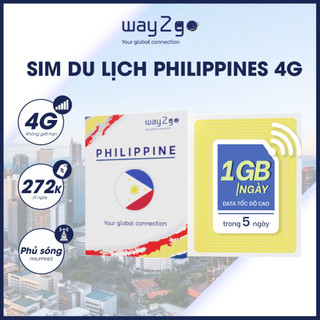 SIM du lịch PHILIPPINES KHÔNG GIỚI HẠN WAY2GO TỐC ĐỘ CAO