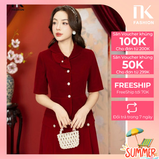 Sơ Mi Nhung Nơ Vải NKSM2311003 NK Fashion Công Sở Nữ, Chất Liệu Cao Cấp, Mềm Mịn, Dày Dặn Đi Tiệc, Đi Làm, Đi Chơi