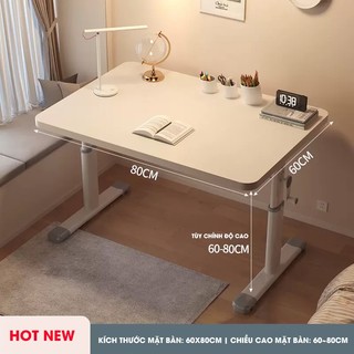 Bàn làm việc Pehouse gấp gọn 80x60cm nâng hạ độ cao thông minh thích hợp ngồi với mọi loại ghế