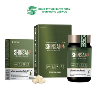 Hồng sâm hàn quốc - tăng cường sức khỏe, đề kháng, miễn dịch, giảm mệt mỏi - shinsam korean red ginseng 180v shinpoong