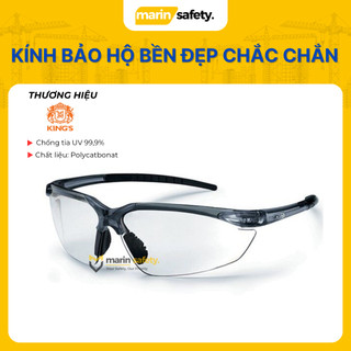 Kính bảo hộ lao động King's KY711 màu trong suốt, chống đọng sương, bền đẹp chắc chắn