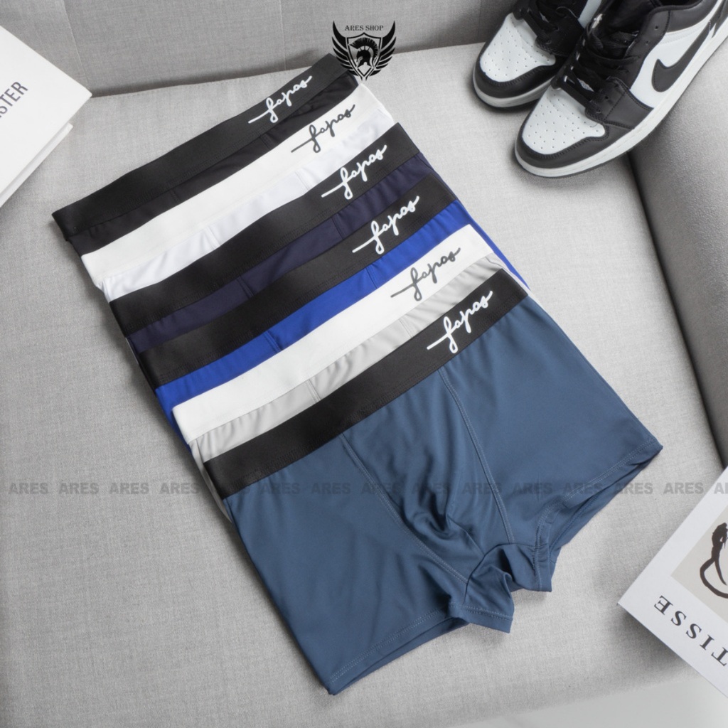 Combo quần lót nam, quần boxer chất thun lạnh kháng khuẩn co giãn 4 chiều phong cách nam tính