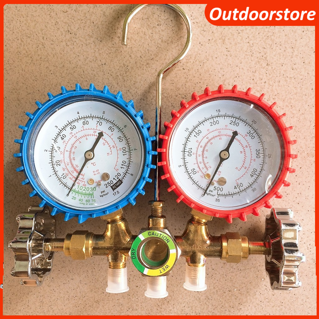 🔥FREESHIP🔥 Đồng hồ đo gas đôi kèm dây nạp gas CT-536G , CT-536H,HF CT-536GF Thường