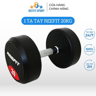 Tạ tay cao su Reefit 20kg Tạ Phòng Tập màu đen