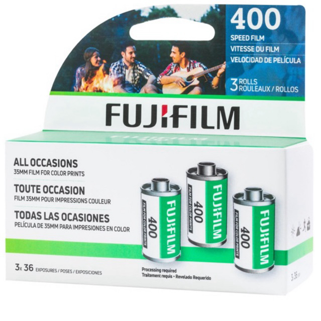 Fujifilm 400 (phiên bản mới XTRA 400 )36exp date 07/2027 film 35mm - phim màu Fuji 400